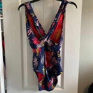 Sea Angel Swim Sea Angel Blue Patriotic Palm One Piece